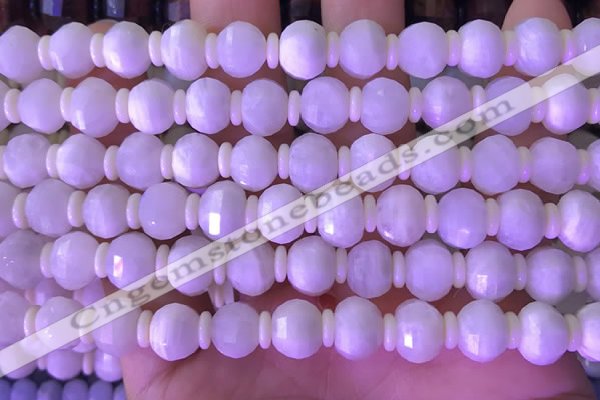 CME311 15.5 inches 8*10mm pumpkin white moonstone beads