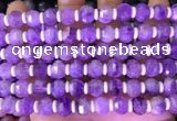 CME314 15.5 inches 8*10mm pumpkin lavender amethyst beads