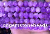 CME323 15.5 inches 9*11mm - 10*12mm pumpkin lavender amethyst beads