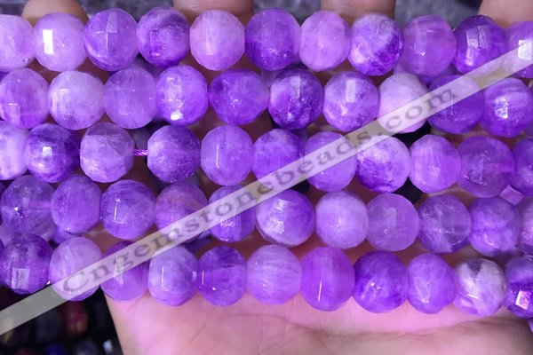 CME323 15.5 inches 9*11mm - 10*12mm pumpkin lavender amethyst beads