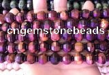 CME327 15.5 inches 9*11mm - 10*12mm pumpkin red tiger eye beads