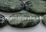 CME38 15.5 inches 20*40mm oval emerald gemstone beads