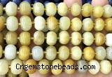 CME404 15 inches 8*12mm pumpkin yellow aventurine jade beads wholesale