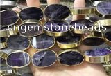 CME502 12 inches 18*28mm - 20*30mm oval amethyst beads