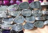 CME509 12 inches 18*28mm - 20*30mm flat teardrop labradorite beads