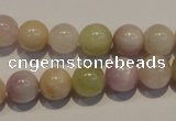 CMG04 15.5 inches 10mm round AB grade natural morganite beads