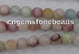 CMG112 15.5 inches 8mm round natural morganite beads wholesale