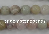 CMG114 15.5 inches 12mm round natural morganite beads wholesale