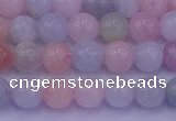 CMG141 15.5 inches 6mm round natural morganite gemstone beads