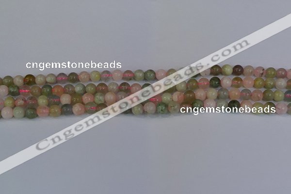 CMG161 15.5 inches 6mm round morganite gemstone beads wholesale