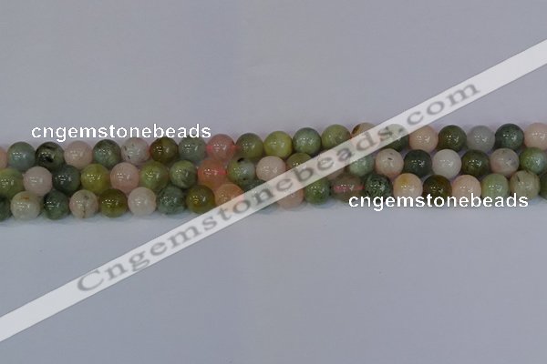 CMG162 15.5 inches 8mm round morganite gemstone beads wholesale