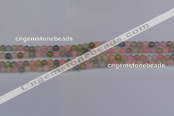 CMG171 15.5 inches 6mm round morganite gemstone beads wholesale