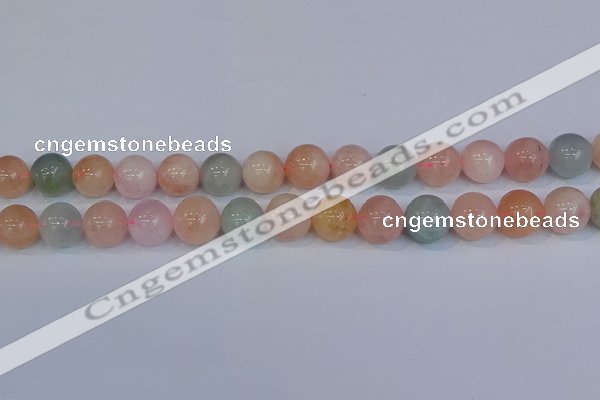 CMG175 15.5 inches 14mm round morganite gemstone beads wholesale