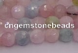 CMG210 15.5 inches 6mm faceted round morganite beads wholesale