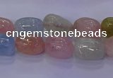 CMG227 15.5 inches 10*12mm - 12*16mm nuggets morganite beads