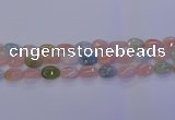 CMG231 15.5 inches 8*12mm flat teardrop morganite beads wholesale