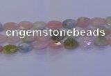 CMG275 15.5 inches 15*20mm faceted flat teardrop morganite beads