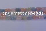 CMG279 15.5 inches 12*16mm faceted rectangle morganite beads