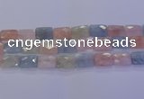 CMG281 15.5 inches 15*20mm faceted rectangle morganite beads