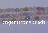 CMG284 15.5 inches 12*12mm faceted heart morganite beads