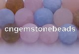 CMG303 15.5 inches 10mm round matte morganite beads wholesale