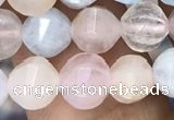 CMG307 15.5 inches 6mm faceted round morganite beads