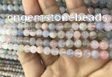 CMG341 15.5 inches 6mm round natural morganite beads