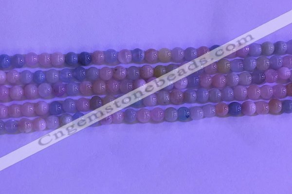 CMG360 15.5 inches 4mm round natural morganite gemstone beads