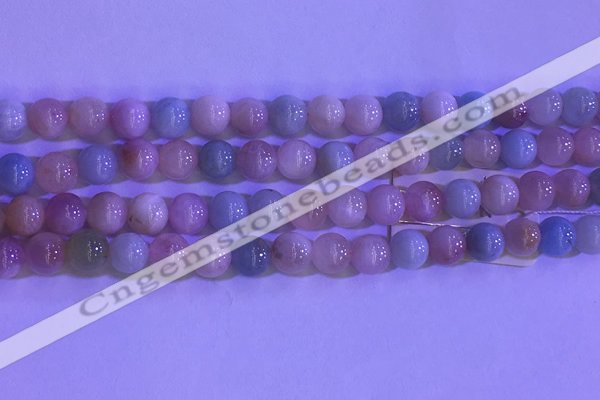 CMG361 15.5 inches 6mm round natural morganite gemstone beads