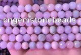 CMG398 15.5 inches 8mm faceted round morganite beads wholesale