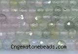 CMG470 15 inches 4mm faceted round morganite beads
