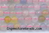 CMG475 15 inches 4mm round morganite gemstone beads