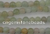 CMG51 15.5 inches 6mm round natural morganite beads wholesale