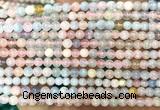 CMG514 15 inches 4mm round morganite gemstone beads