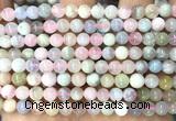 CMG515 15 inches 6mm round morganite gemstone beads