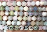 CMG517 15 inches 9mm round morganite gemstone beads