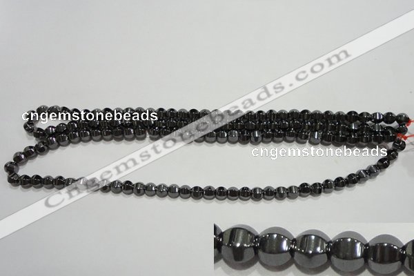CMH129 15.5 inches 6*6mm pumpkin magnetic hematite beads