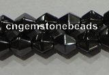 CMH135 15.5 inches 6*6mm faceted bicone magnetic hematite beads