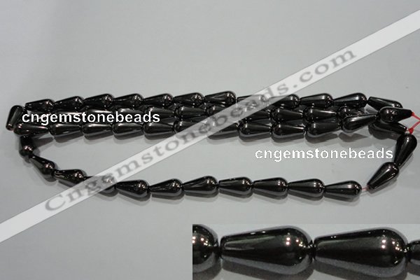 CMH140 15.5 inches 8*16mm teardrop magnetic hematite beads