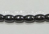 CMH145 15.5 inches 4*6mm rice magnetic hematite beads wholesale