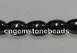 CMH146 15.5 inches 5*8mm rice magnetic hematite beads wholesale