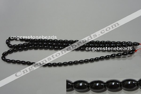 CMH146 15.5 inches 5*8mm rice magnetic hematite beads wholesale