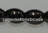 CMH149 15.5 inches 8*12mm rice magnetic hematite beads wholesale