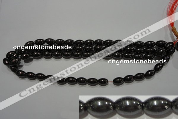 CMH149 15.5 inches 8*12mm rice magnetic hematite beads wholesale