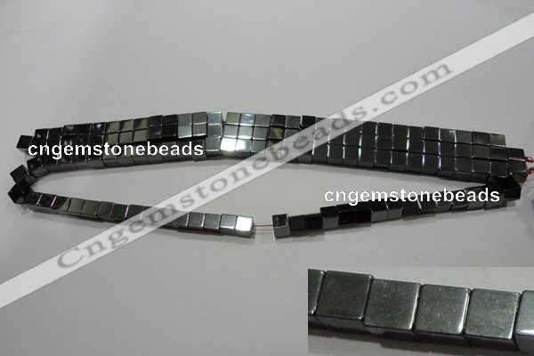 CMH160 15.5 inches 6*6mm cube magnetic hematite beads wholesale