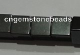 CMH161 15.5 inches 8*8mm cube magnetic hematite beads wholesale