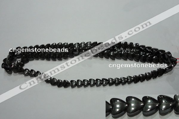 CMH172 15.5 inches 8*8mm heart magnetic hematite beads wholesale