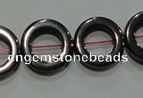 CMH179 15.5 inches 12mm donut magnetic hematite beads wholesale