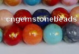 CMJ1012 15.5 inches 8mm round mixed Mashan jade beads wholesale