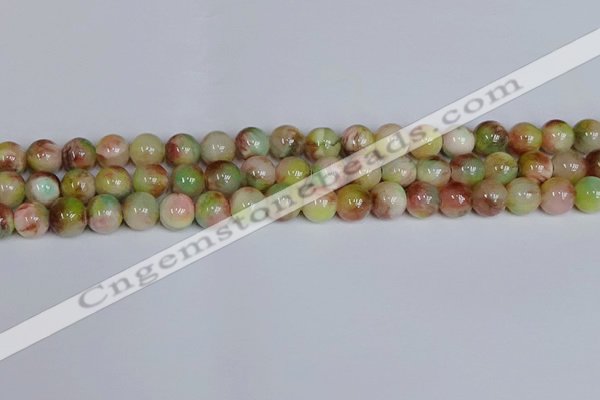 CMJ1076 15.5 inches 8mm round jade beads wholesale